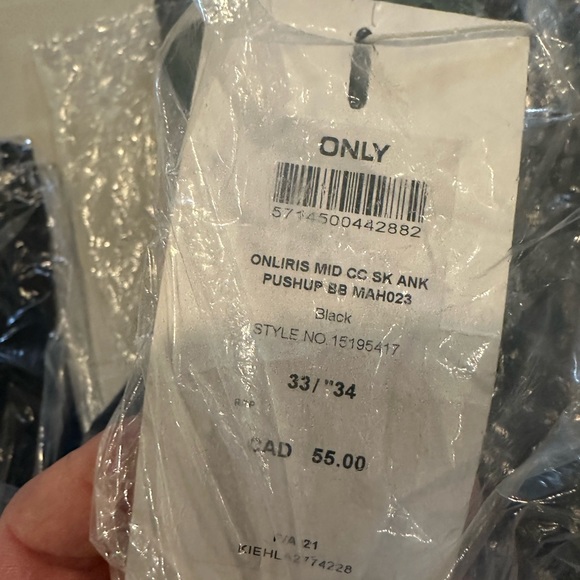 ONLY- Black, Jeans, Skinny- 33”/34”NEW - Picture 10 of 15